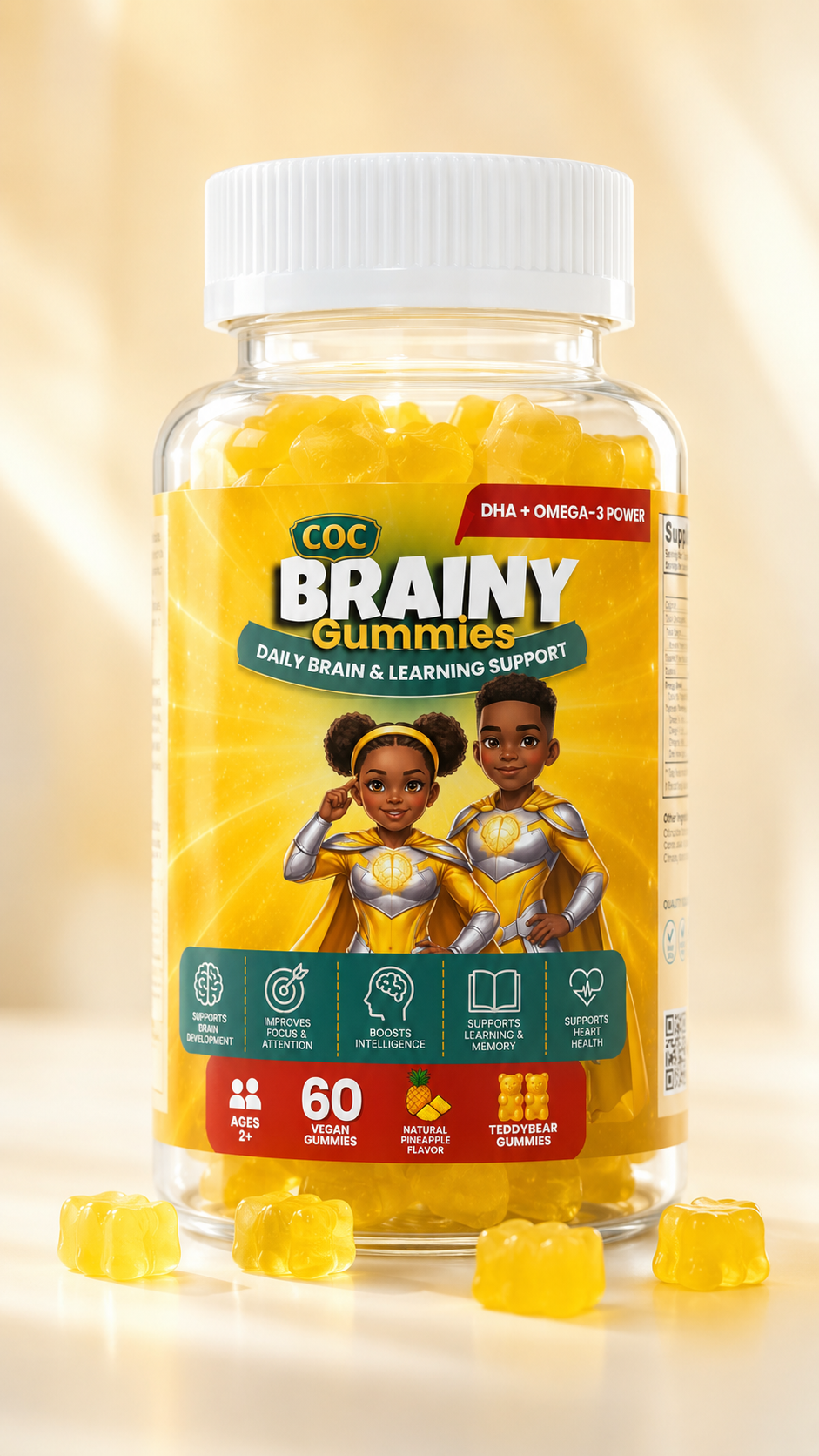 COC Brainy Gummies bottle